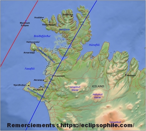 Tracé Islande