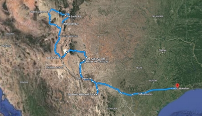 Itinéraire Nouveau Mexique Texas
